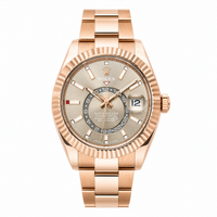 Thumbnail for Rolex Sky-Dweller Everose Gold Sundust Dial Fluted Bezel Oyster Bracelet