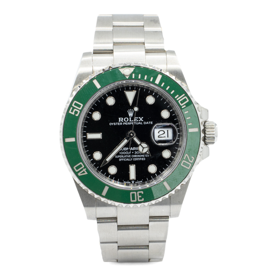 Rolex Submariner Oyster Starbucks Green Bezel Black Index Dial