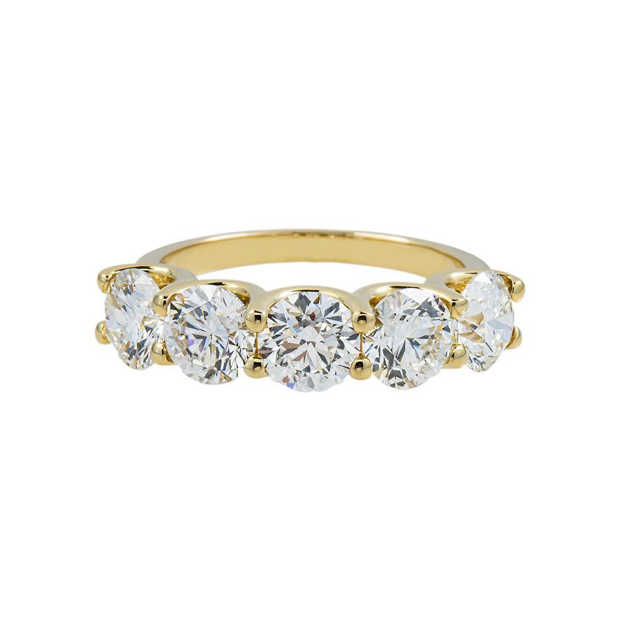 14k Yellow Gold Lab Diamond Wedding Ring Band 3.60 ctw