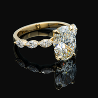 Thumbnail for 18K Gold Lab Diamond Engagement Ring ENG0150
