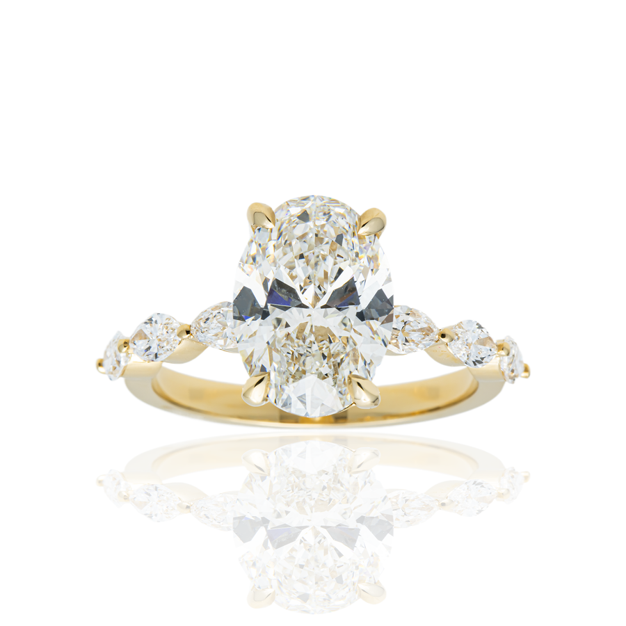 18K Gold Lab Diamond Engagement Ring ENG0150