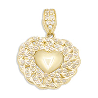 Thumbnail for 10k Cuban Heart Pendant