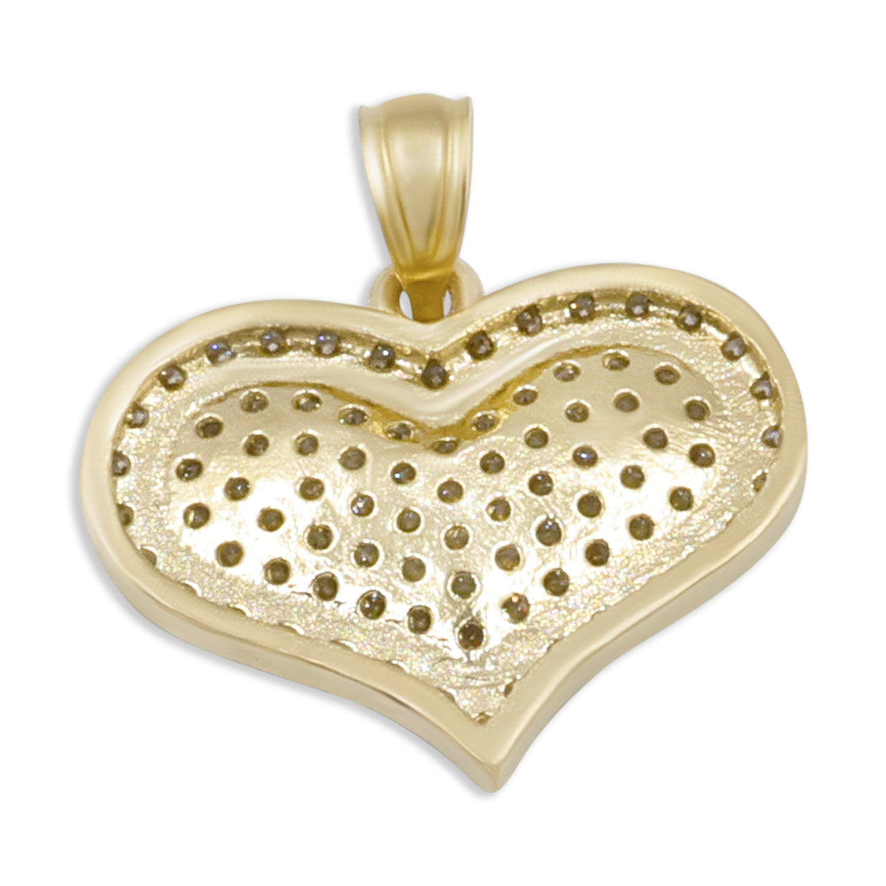 10k Double Heart Pendant
