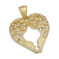 Thumbnail for 10k Heart Wing Pendant