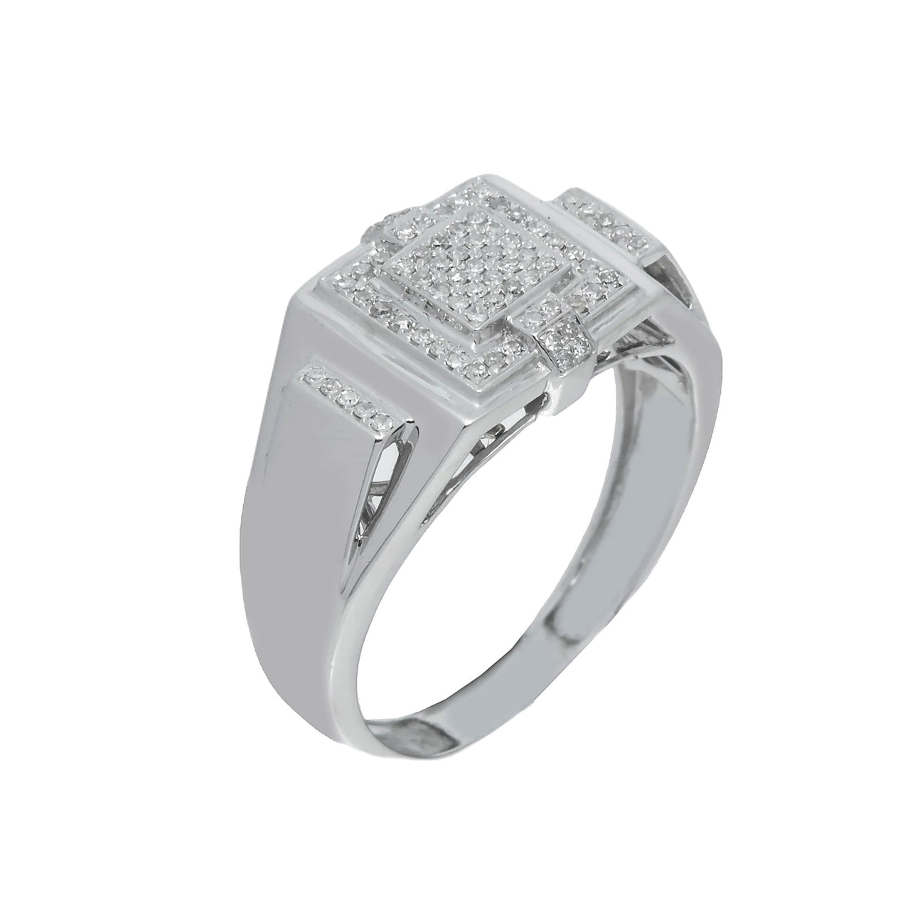 10k Invisible Diamond Ring 0.35ctw