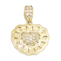 Thumbnail for 10k Mini Cuban Heart Pendant