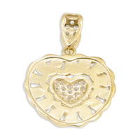 Thumbnail for 10k Mini Cuban Heart Pendant