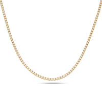 Thumbnail for 14k 4 Prong Diamond Tennis Necklaces 11.11ctw