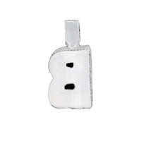 Thumbnail for 14k Baguette Initial Pendant Letter B 9 ctw