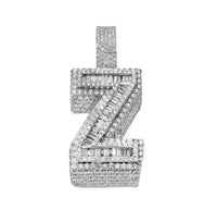 Thumbnail for 14k Baguette Initial Pendant Letter Z 7.50 ctw