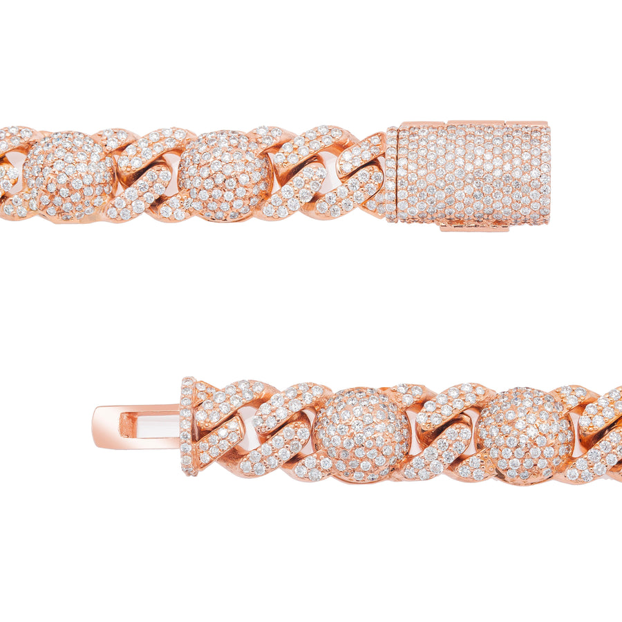 14k Ball Cuban Bracelet