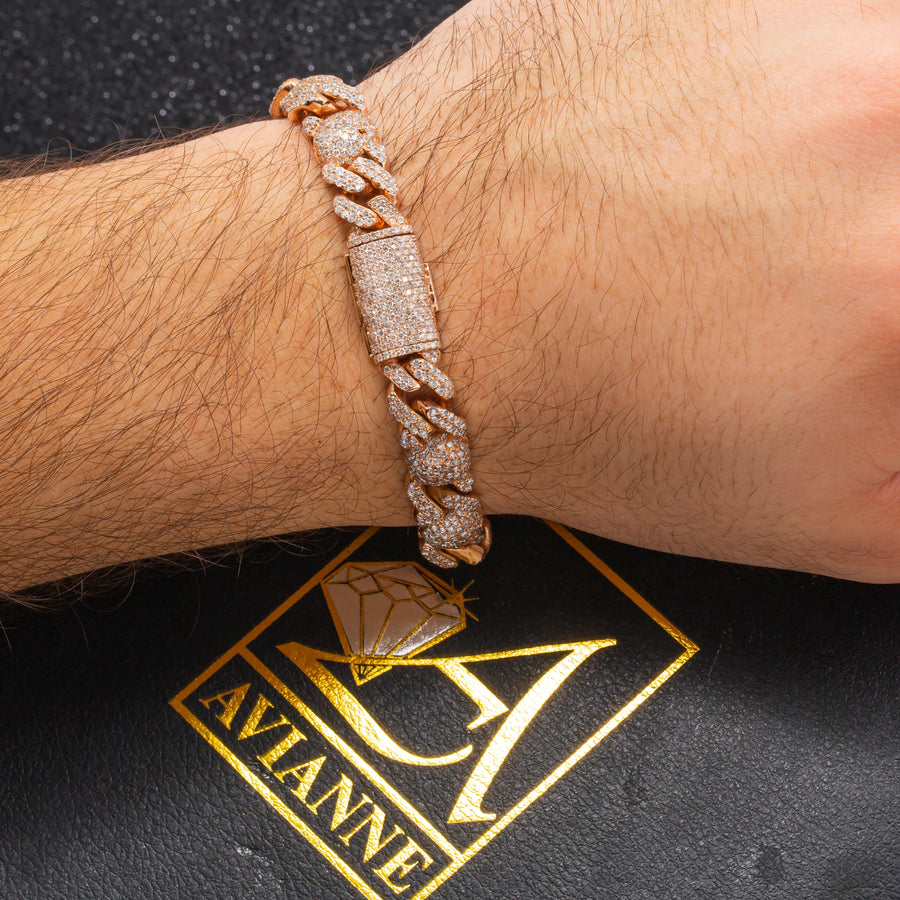 14k Ball Cuban Bracelet