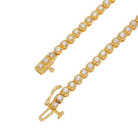 Thumbnail for 14k Cluster Tennis Necklace 4.08ctw