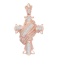 Thumbnail for 14k Cross Wing Pendant 4.27ctw