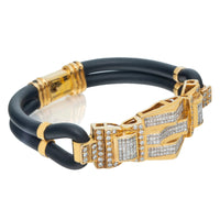 Thumbnail for 14k Diamond Prism Rubber Bracelet 5.50ctw