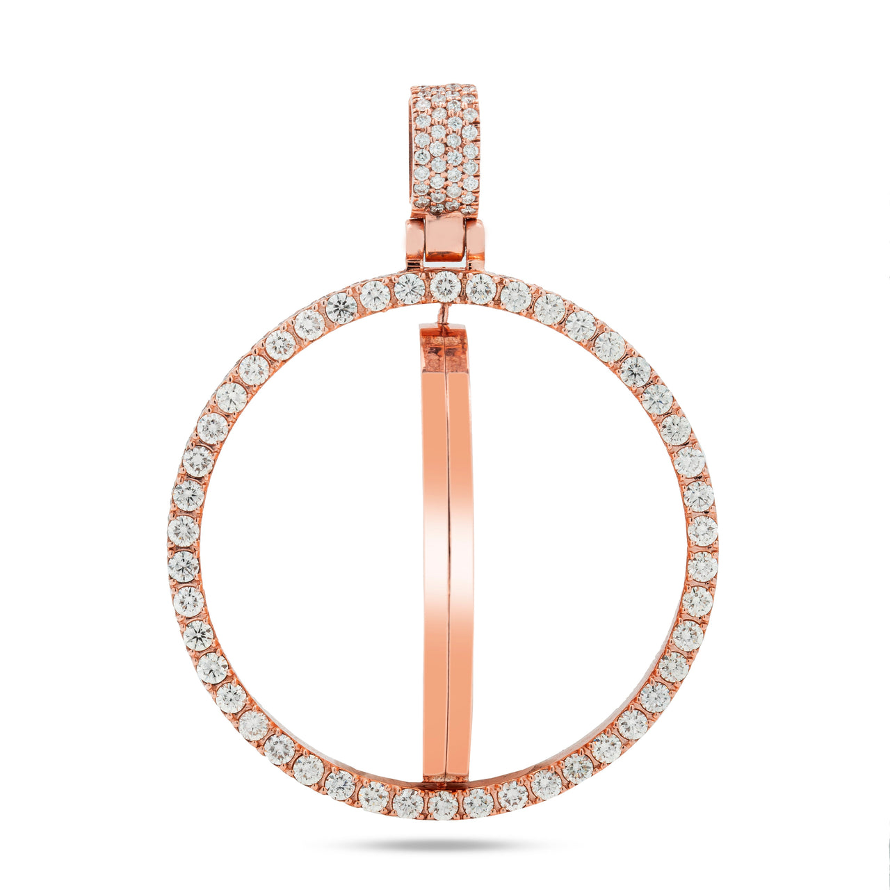 14k Double Sided Memory Pendant 6.35ctw Avianne Jewelers