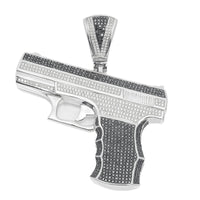 Thumbnail for 14k Mini Gun Pendant 5.71ctw
