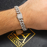 Thumbnail for 14k Pave Cuban Bracelet