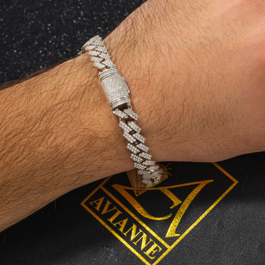 14k Prong Cuban Bracelet