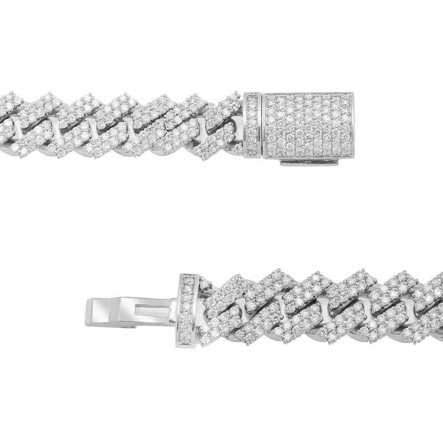 14k Prong Cuban Bracelet