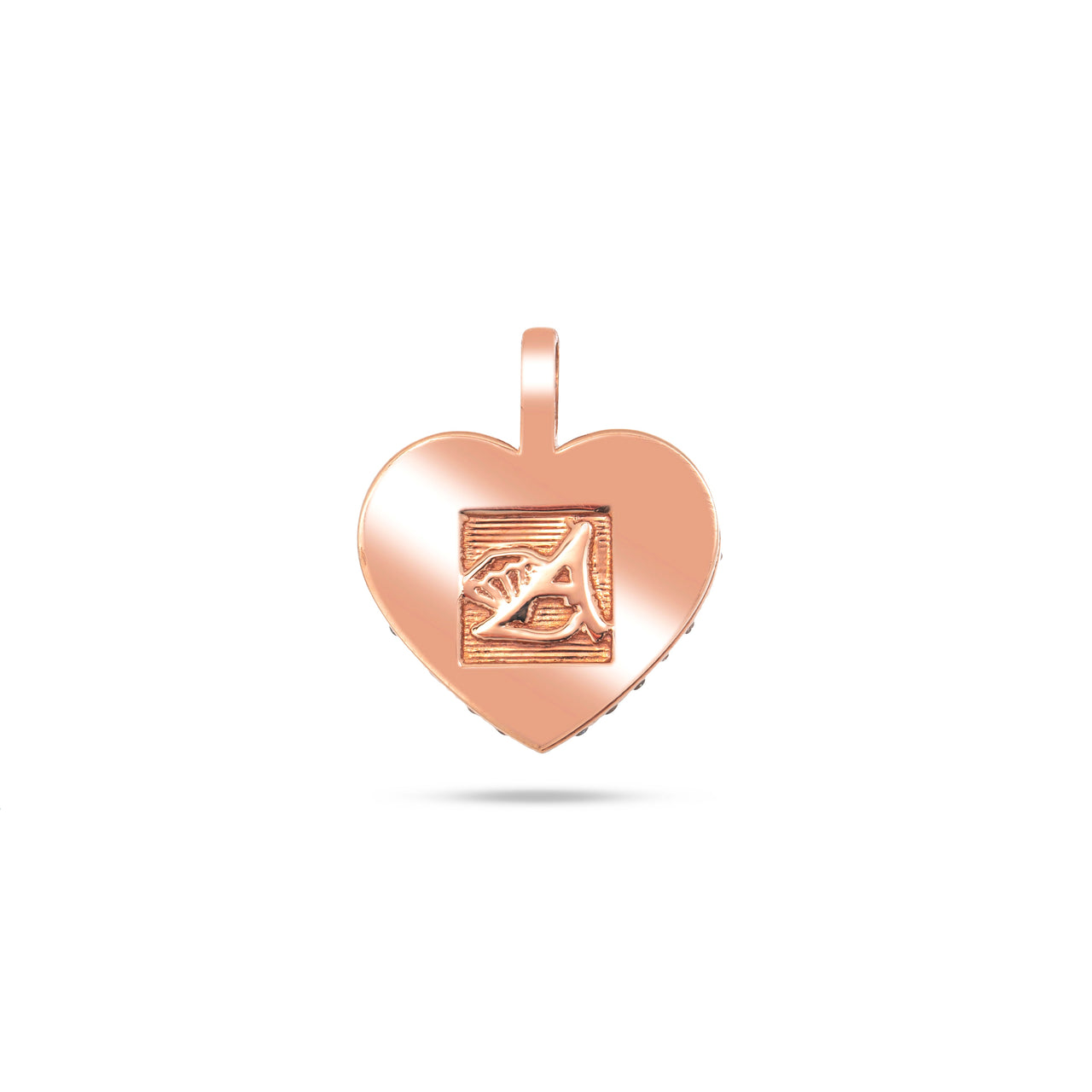 Diamond Broken Heart Pendant in 10K Rose Gold 2.65 ctw