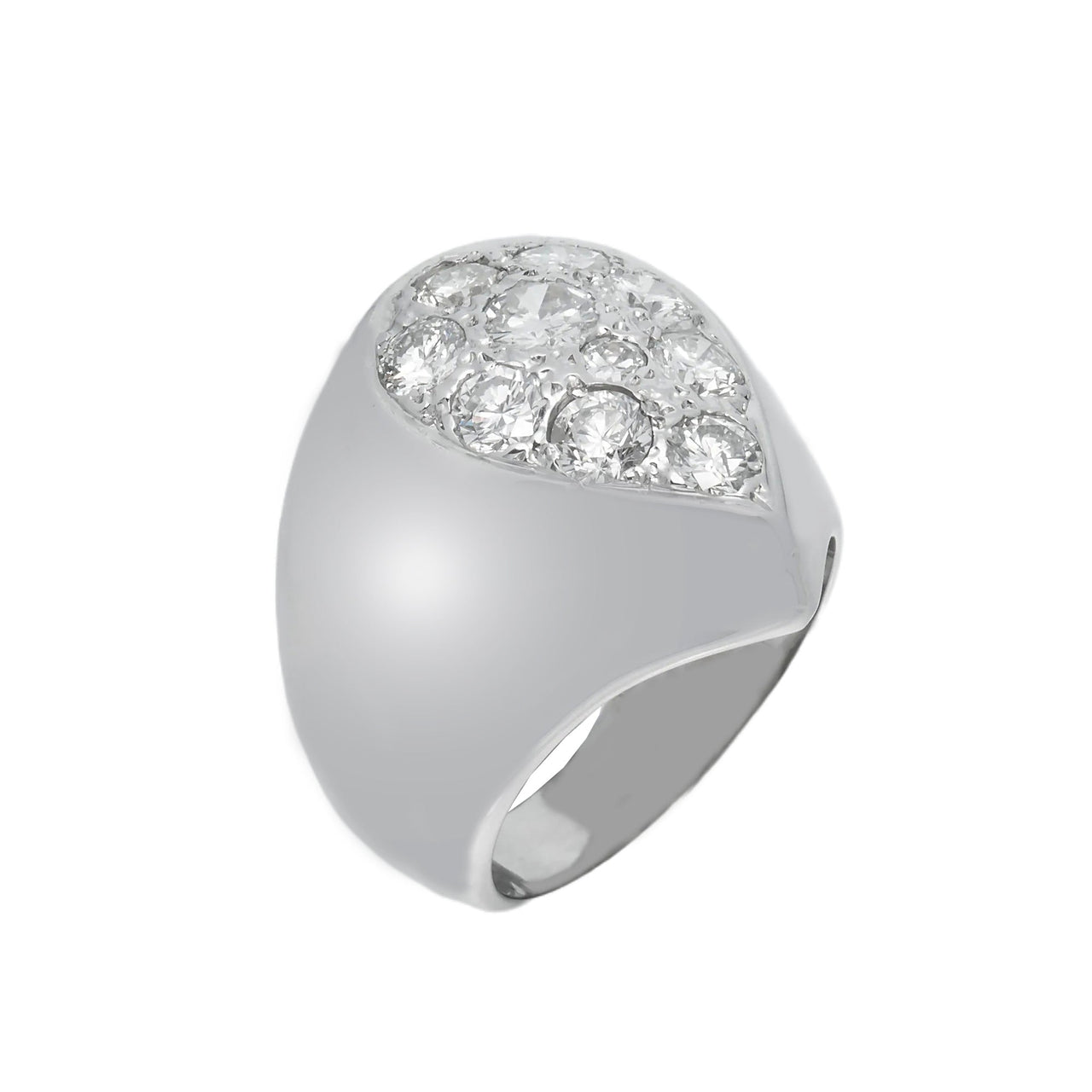 14k Tear Drop Ring 2.90ctw