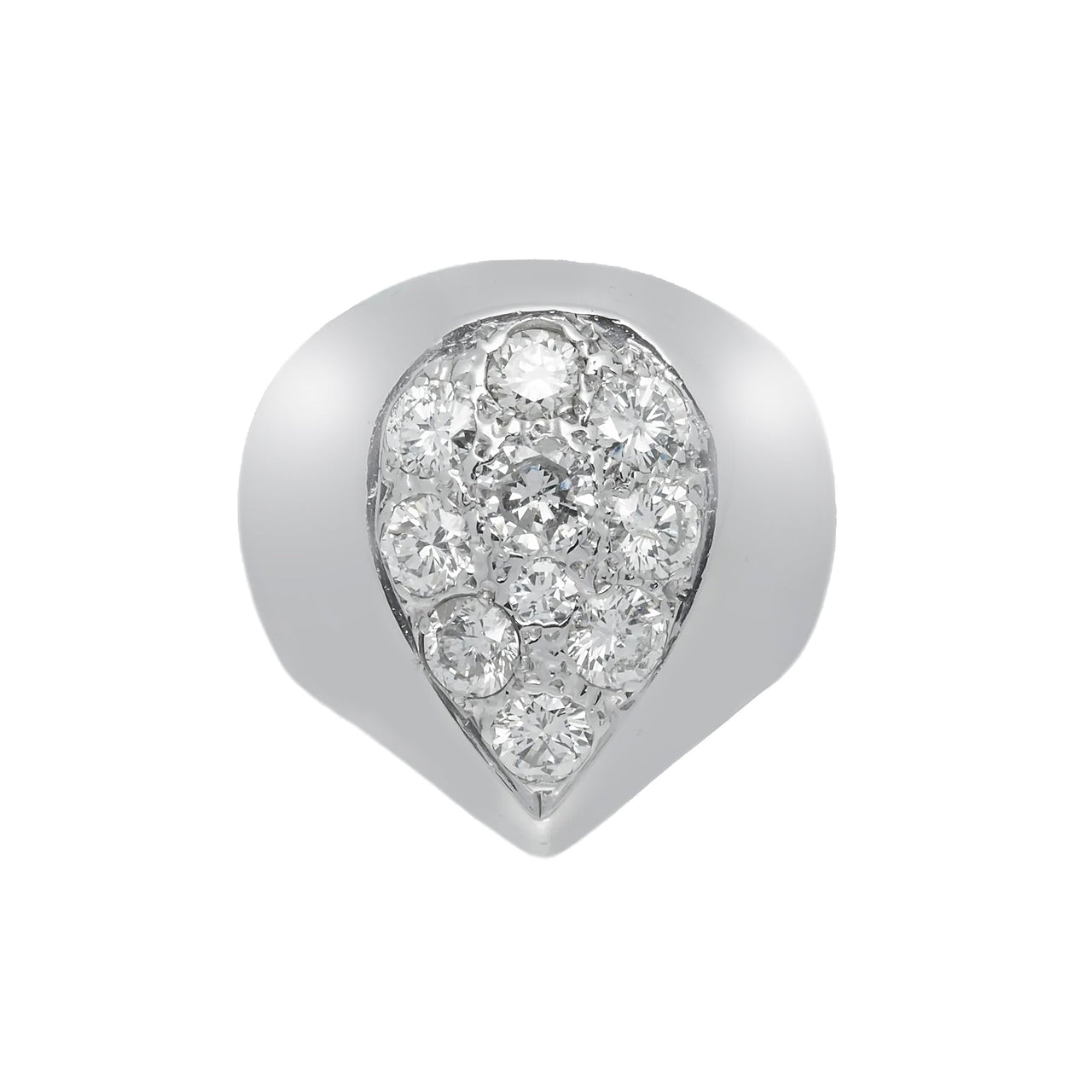 14k Tear Drop Ring 2.90ctw