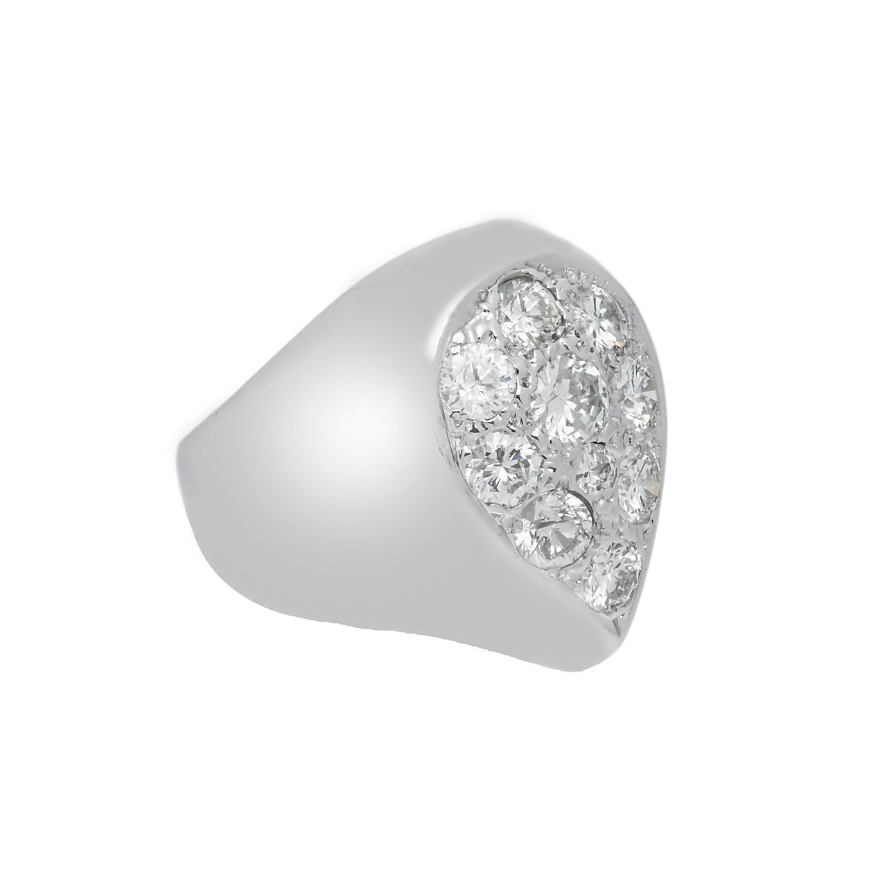 14k Tear Drop Ring 2.90ctw
