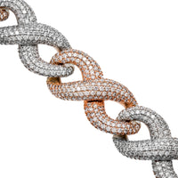 Thumbnail for 14k Two Tone Infinity Necklace 32.32ctw