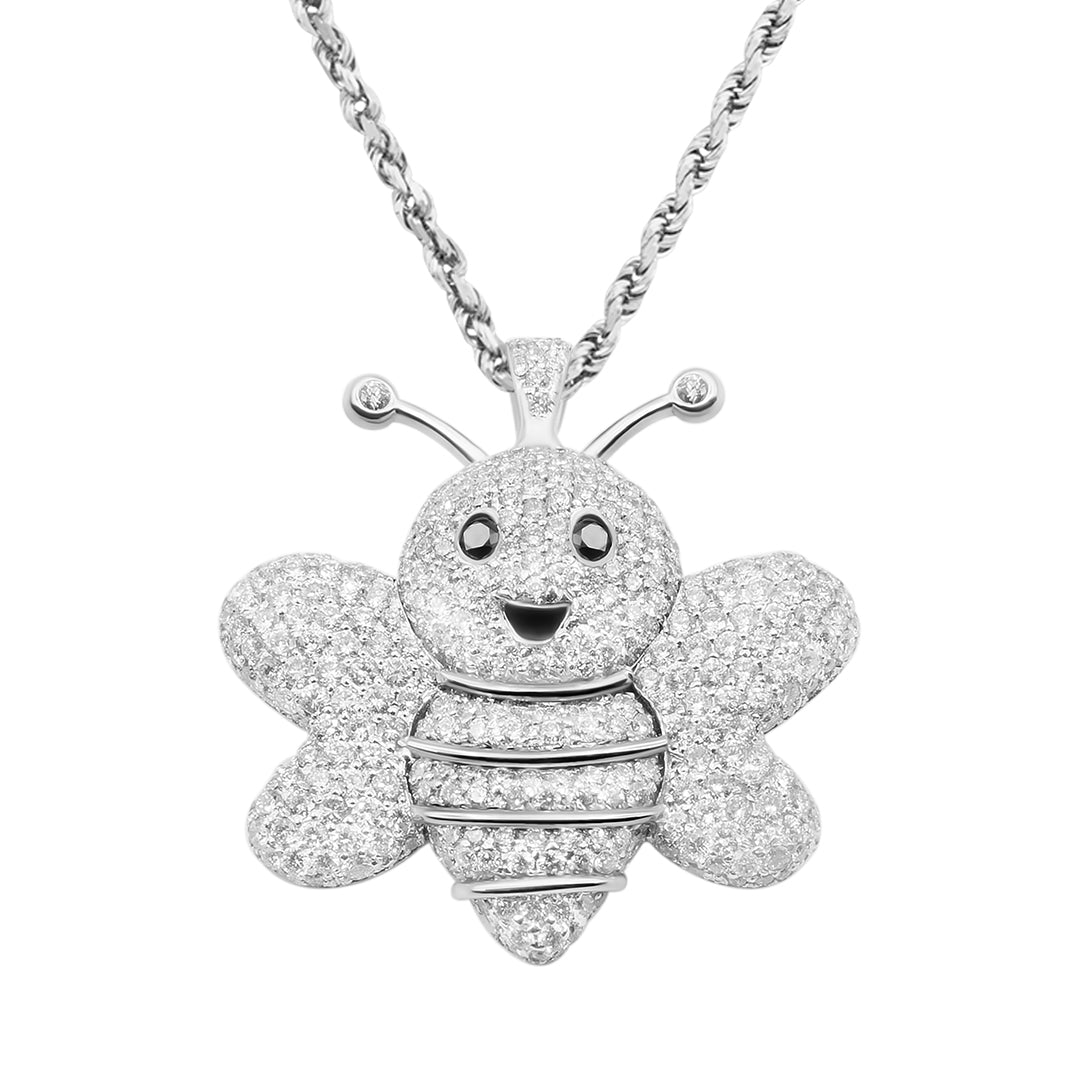 Diamond bumble bee pendant hotsell