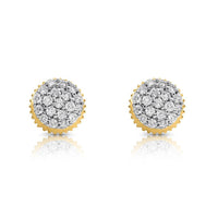 Thumbnail for 14K Yellow Gold Diamond Stud Earrings 0.22ctw