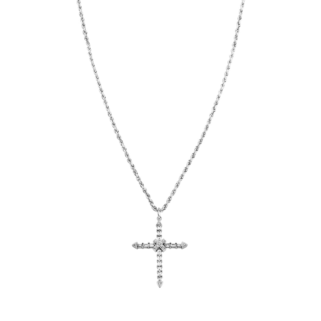 Baguette Diamond Cross Pendant