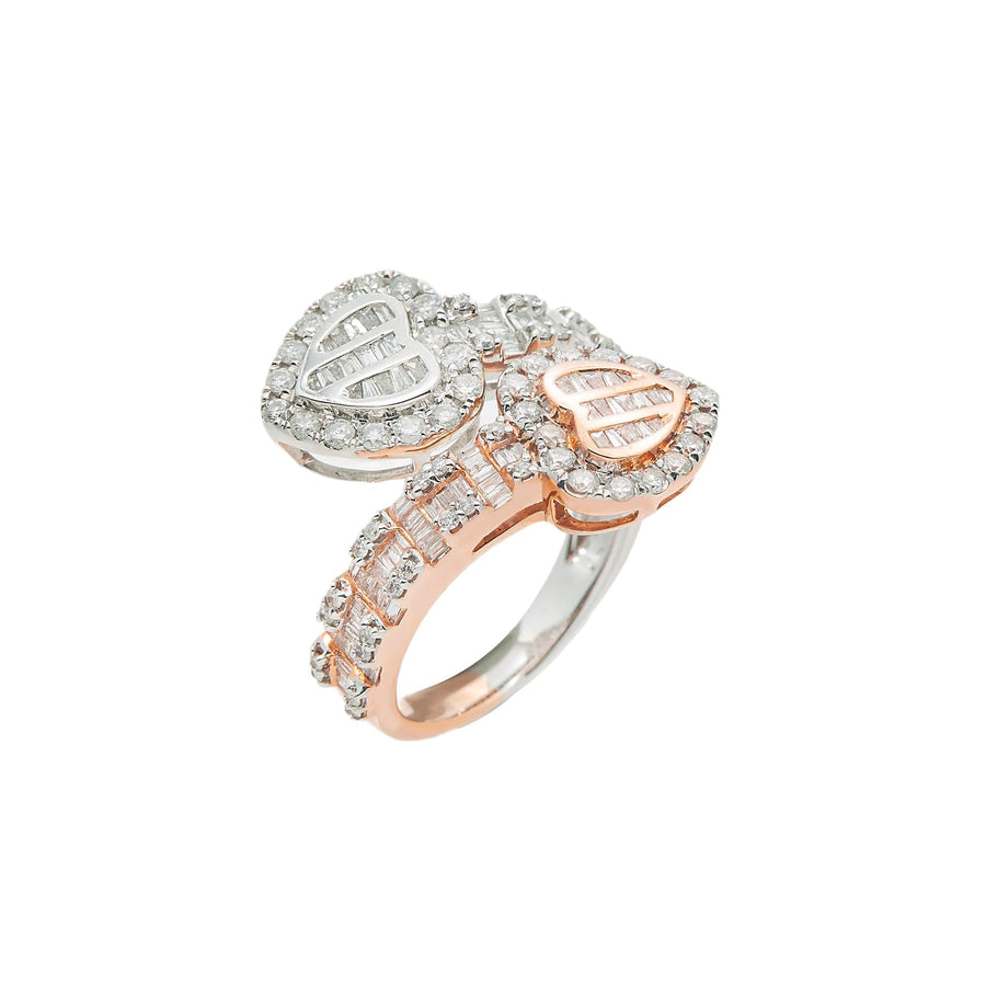 Baguette Heart Ring