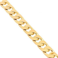 Thumbnail for 10K Yellow Solid Gold Mens Cuban Bracelet 7 mm