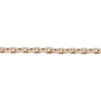 Thumbnail for 14k Gold Diamond Anchor Link Bracelet 27.07 Ctw