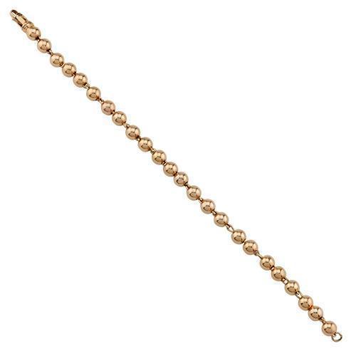 14k Rose Gold Hand Made Bracelet 6.5 mm