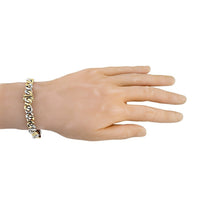 Thumbnail for 14k Two Tone Gold Infinity Link Bracelet 9 mm