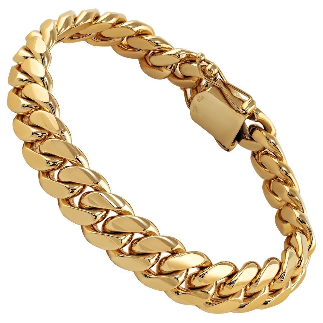 gold cuban bracelet