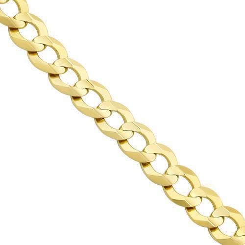 14K Yellow Gold Curb Bracelet 1 mm