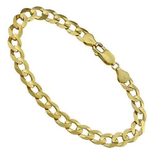 14k Yellow Gold Curb Link Bracelet mm – Avianne Jewelers