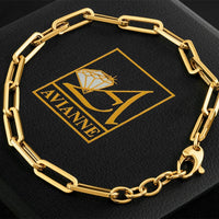 Thumbnail for 14k Yellow Gold Extended Cable Link Bracelet 5.5 mm