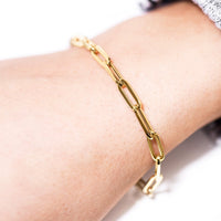 Thumbnail for 14k Yellow Gold Extended Cable Link Bracelet 6.5 mm