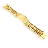 Thumbnail for 14K Yellow Gold Mens ID Bracelet