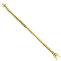 Thumbnail for 14K Yellow Solid Gold Mens Cuban Bracelet 5.5 mm