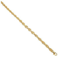 Thumbnail for 18K Rose Solid Gold Mens Fancy Bracelet 7 mm