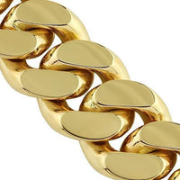 Thumbnail for 18K Yellow Solid Gold Mens Custom Made Cuban Bracelet