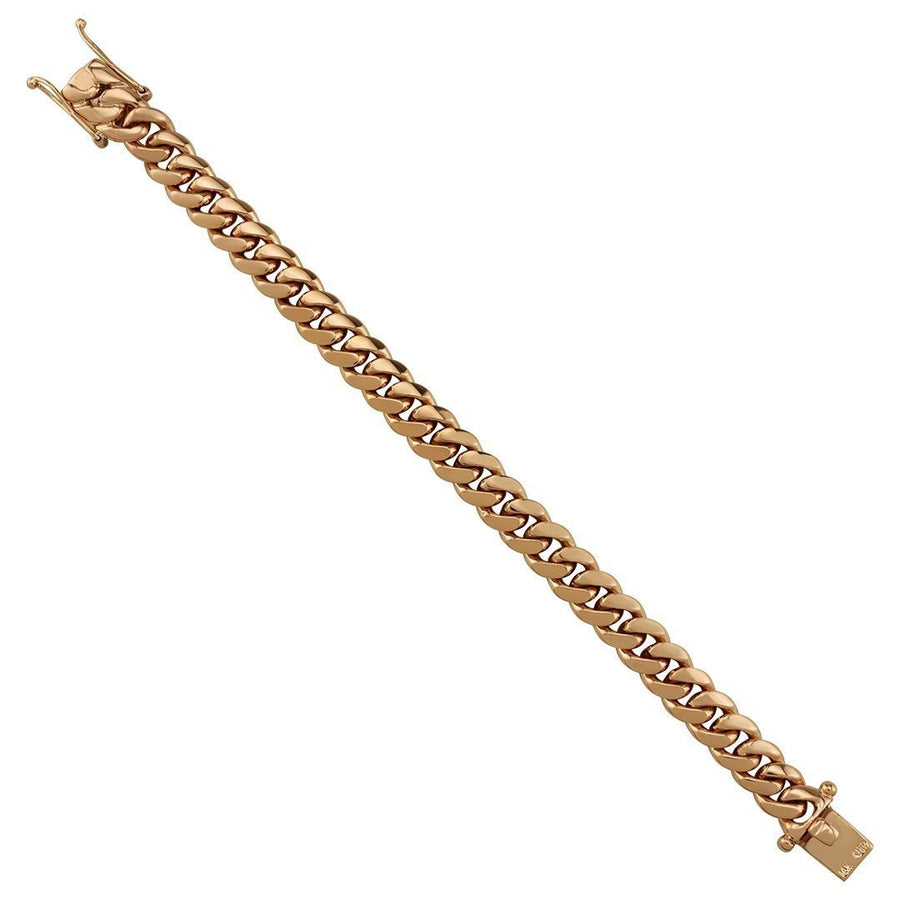 Cuban Link Bracelet in 14K Rose Gold