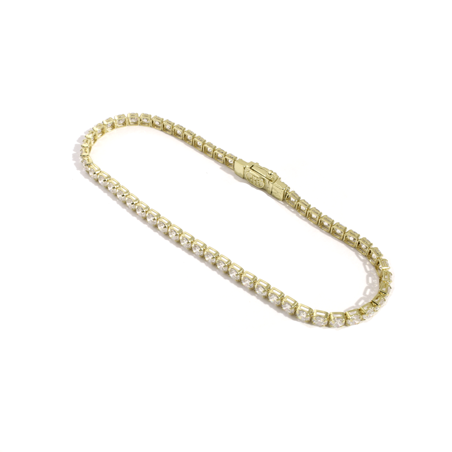 10k Yellow Gold CZ Tennis Bracelet in Avianne Jewelers
