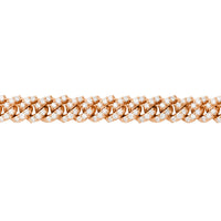 Thumbnail for Diamond Cuban Bracelet in 14k Rose Gold 3.30 Ctw