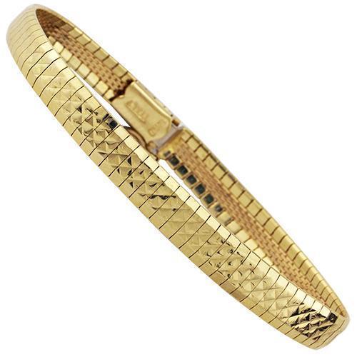 Herringbone Link Bracelet in 14k Yellow Gold